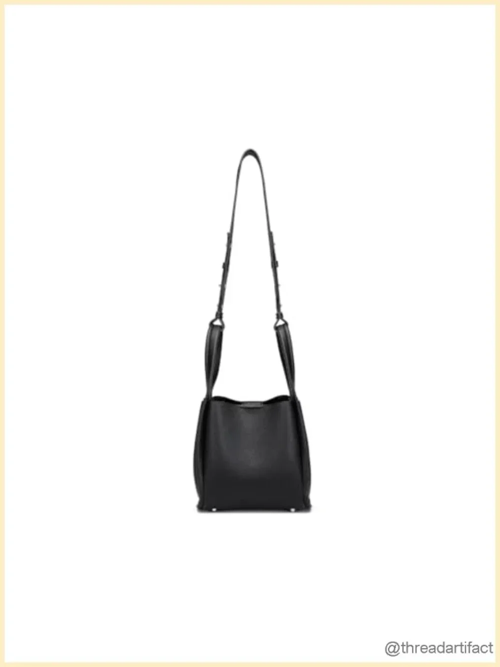 Mini Faux Leather Bucket Crossbody Bag with Top Handle Adjustable Strap